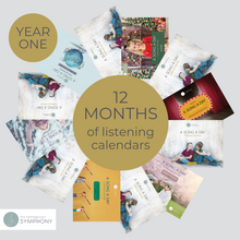 Load image into Gallery viewer, 12 cover images of A Song A Day listening calendar