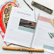 Load image into Gallery viewer, a lesson page about woodwinds from a digital children's music curriculum titled PRELUDE