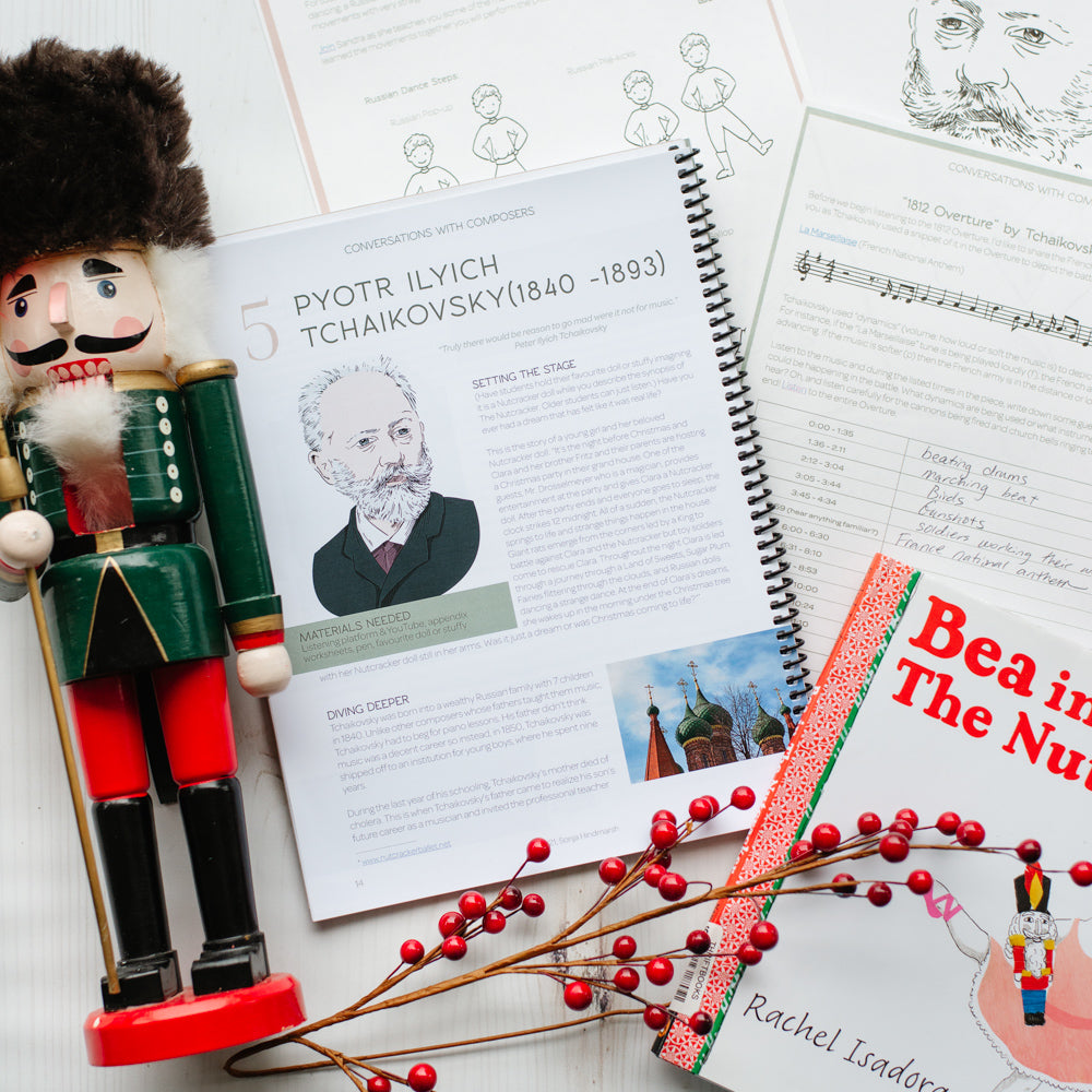 sample lesson page from a lesson about Tchaikovsky in music education curriculum titled 